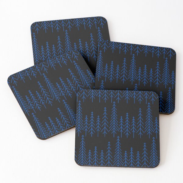 Item preview, Pine without leaves pattern blue designed and sold by Cactus202.