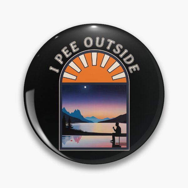 Item preview, I Pee Outside - Vintage Retro Funny Camping Slogan Hiking Outdoors Sayings Ver15 designed and sold by thecatcouch.
