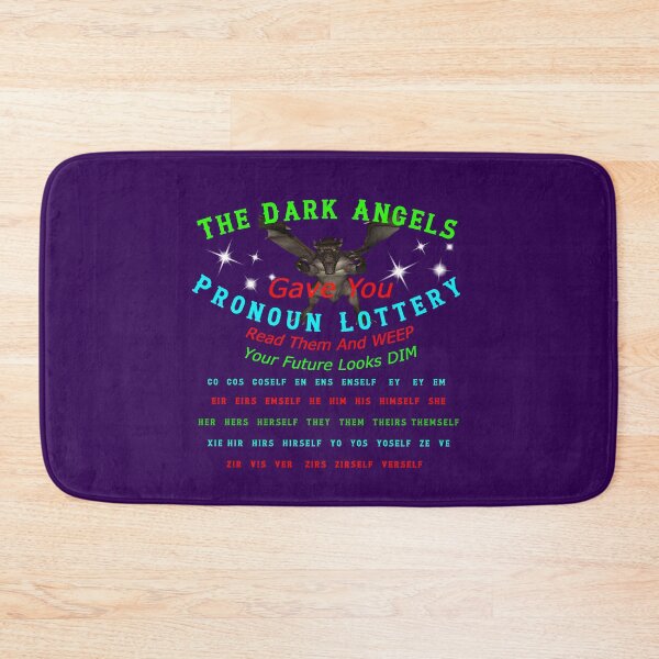Item preview, The Dark Angels Gave You Pronoun Lottery designed and sold by alien almanac.