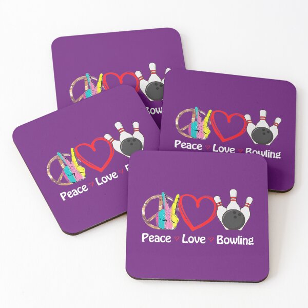 Item preview, Peace Love Bowling Sublimation 	 	 designed and sold by zmkxhivubd53.