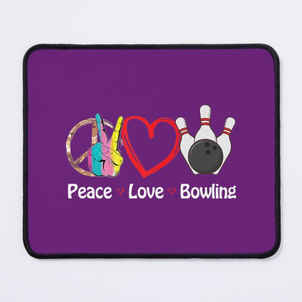 Item preview, Peace Love Bowling Sublimation 	 	 designed and sold by zmkxhivubd53.