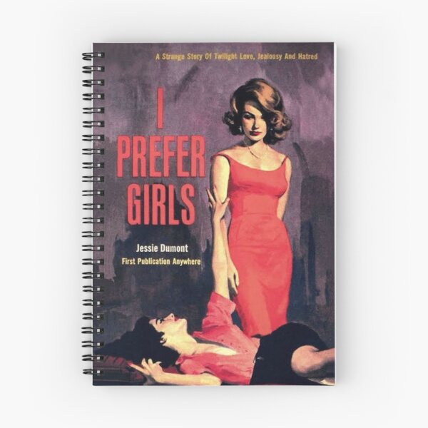 Item preview, 'I Prefer Girls' - Lesbian Pulp Novel Book Cover designed and sold by Desire To Inspire.
