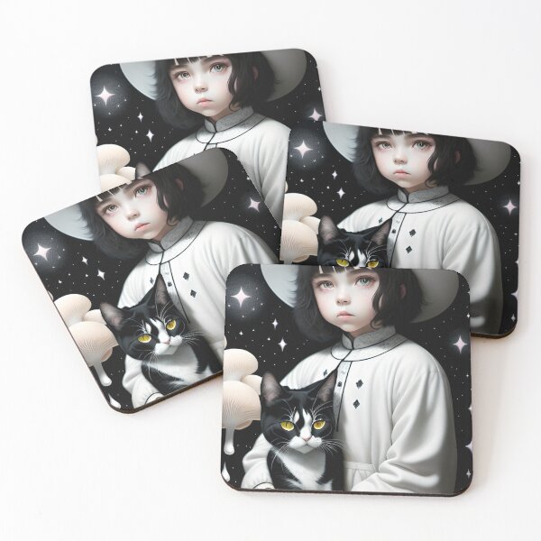 Item preview, KOSMOS CAT & INFINITE STAR BOY by AI designed and sold by katkillertoys.