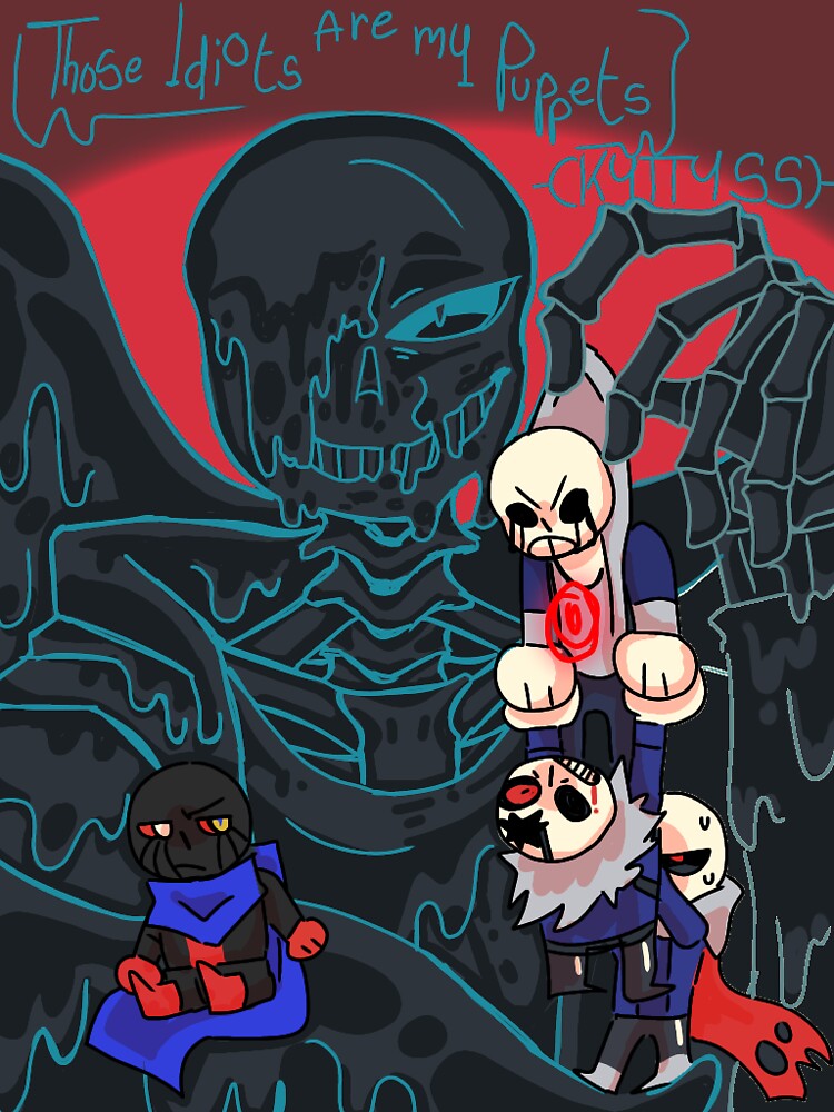 Nightmare sans Art Print by Kyttyss