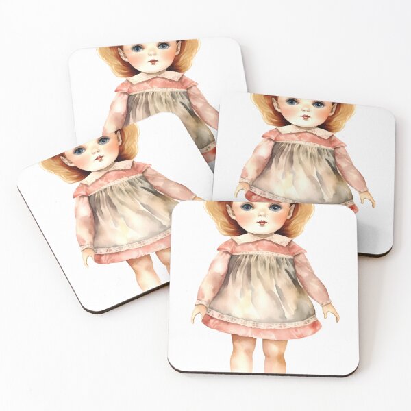 Item preview, Vintage Doll Clipart, Antique Toy Series, Retro Plaything Art, Classic Doll Imagery, Old Fashioned Doll Collection designed and sold by CoolorPaint.