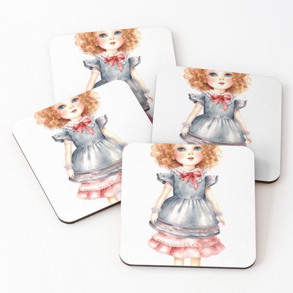 Item preview, Vintage Doll Clipart, Antique Toy Series, Retro Plaything Art, Classic Doll Imagery, Old Fashioned Doll Collection designed and sold by CoolorPaint.