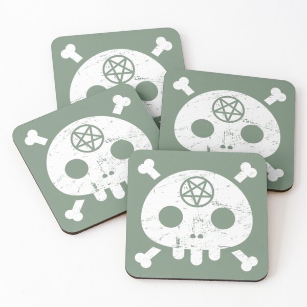 Item preview, cute goth pentagram skull designed and sold by DonnisHickey.