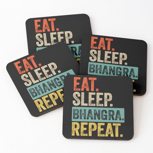 Item preview, Eat sleep bhangra repeat retro vintage   designed and sold by LingoBasket.