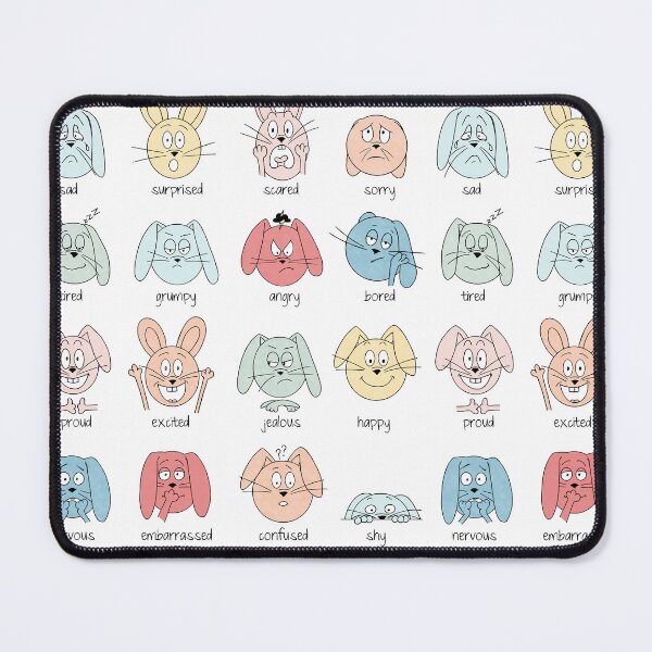 Item preview, Funny Bunny Feelings, expressions, emotions designed and sold by Konni Jensen.