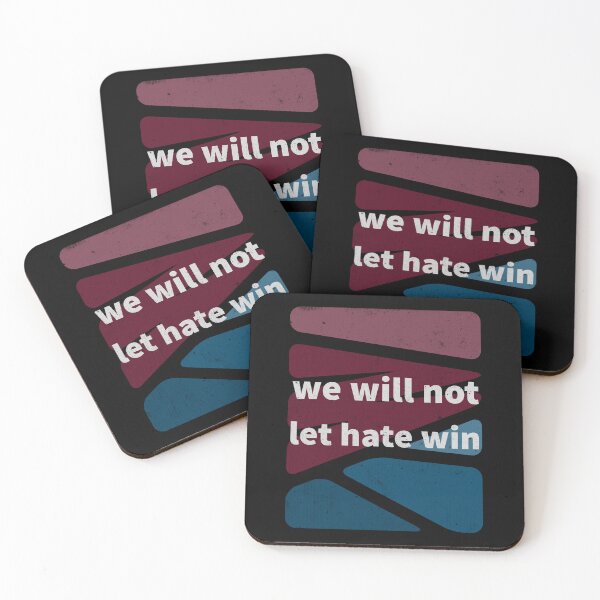 Item preview, We Will Not Let Hate Win. Love Is Stronger Than Hate designed and sold by Rebel-Design.