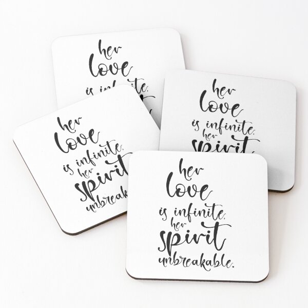 Item preview, Her love is Infinite, Her Spirit Unbreakable Inspirational Quote designed and sold by dreamprint.