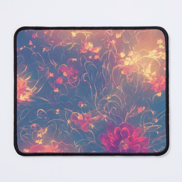 Item preview, Abstract Flowers glowing seamless pattern designed and sold by TomFrontierArt.