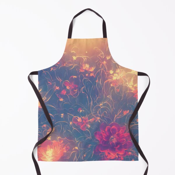 Item preview, Abstract Flowers glowing seamless pattern designed and sold by TomFrontierArt.