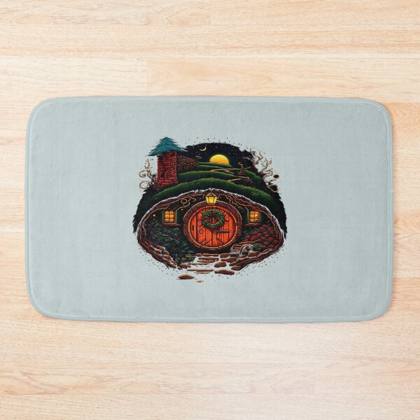 Item preview, a halfling home by christmas   round doors   fantasy designed and sold by StarletteBurton.