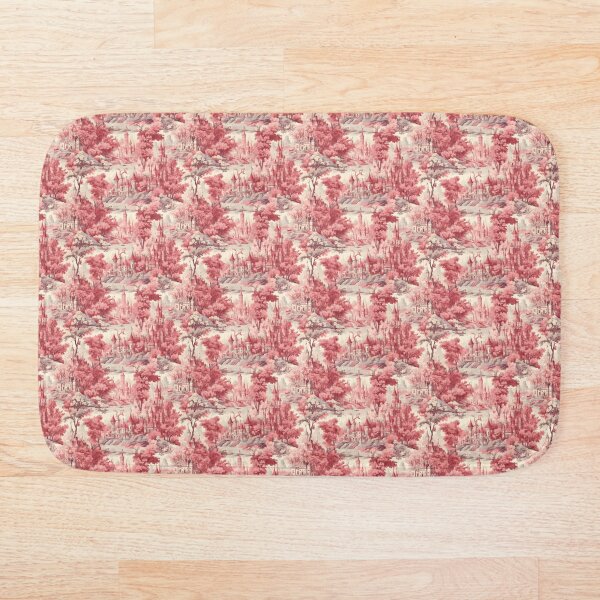Item preview, Princess Castle Toile (White, Pink and Grey) designed and sold by AwesomeAiArt.