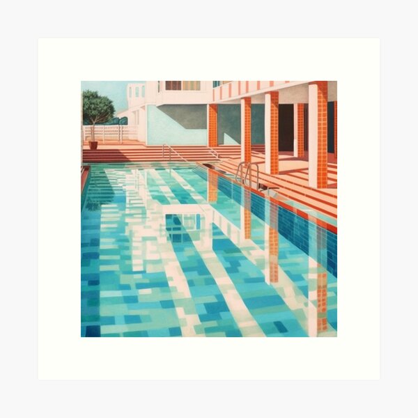 Aperçu de l'œuvre affiche de piscine créée et vendue par ValleywAlter.