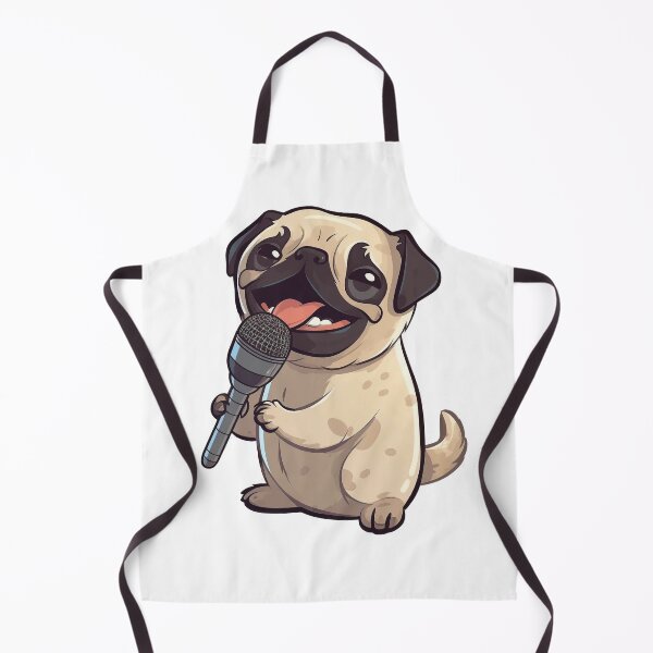 Item preview, Singer pug dog designed and sold by ArtfulHorizons.