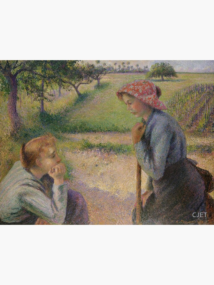 Two Young Peasant Women | Camille Pissarro | 1892 French