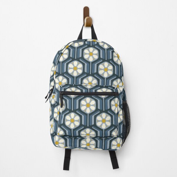 Artikelvorschau, KF 0018 H - Vintage Retro Flowers Minimalist 70s Modern Geometric Floral Pattern entworfen und verkauft von KhakiFinch.