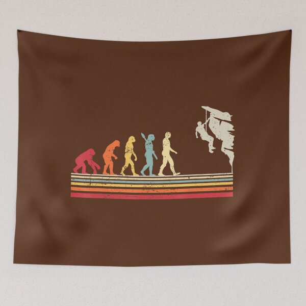 Item preview, Funny Rock Climbing Evolution of Man Vintage Retro 	 	 	 designed and sold by datdfsuuh73.