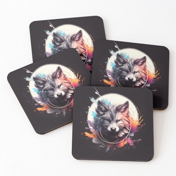 Item preview, Abstract Wolf Face Animal Art designed and sold by PeteRascal.