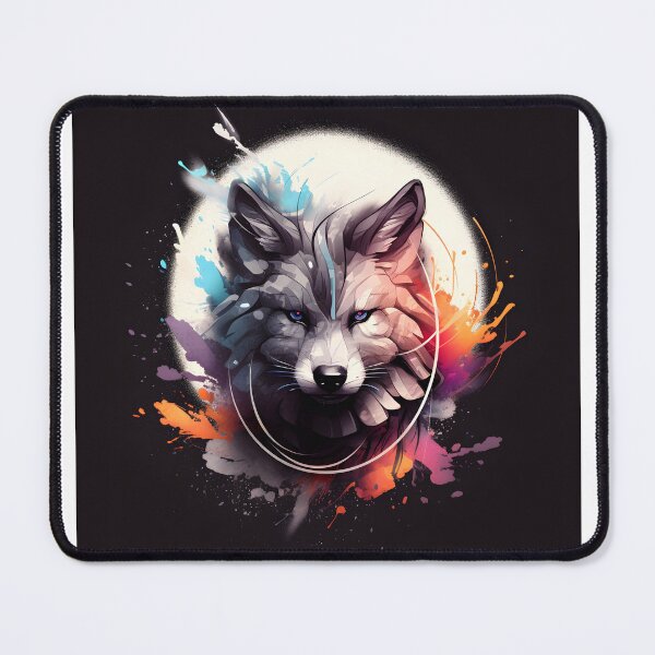 Item preview, Abstract Wolf Face Animal Art designed and sold by PeteRascal.