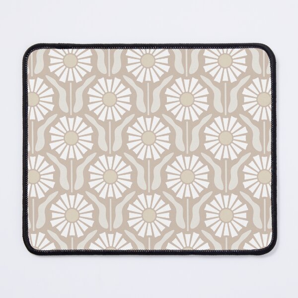 Item preview, KF 0019 G - Vintage Retro Flowers Minimalist 70s Modern Geometric Floral Pattern designed and sold by KhakiFinch.