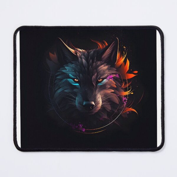 Item preview, Abstract Wolf Face Animal Art designed and sold by PeteRascal.