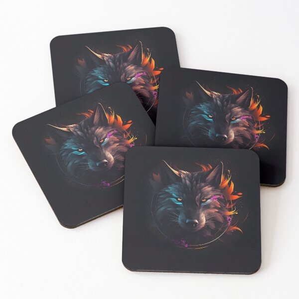Item preview, Abstract Wolf Face Animal Art designed and sold by PeteRascal.