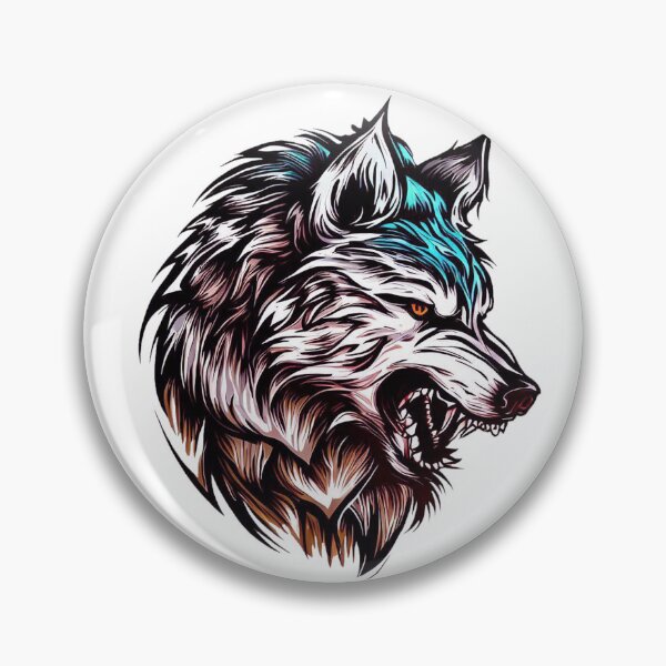 Artikelvorschau, Der wütende Wolf brüllt entworfen und verkauft von luckymando.