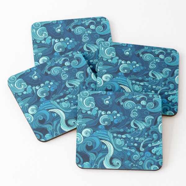 Item preview, Blue Tentacles Abstract Pattern designed and sold by palaco210.