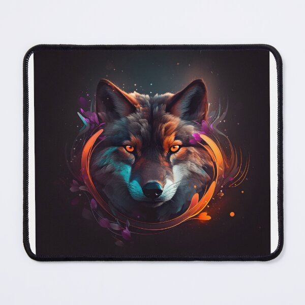 Item preview, Abstract Wolf Face Animal Art designed and sold by PeteRascal.