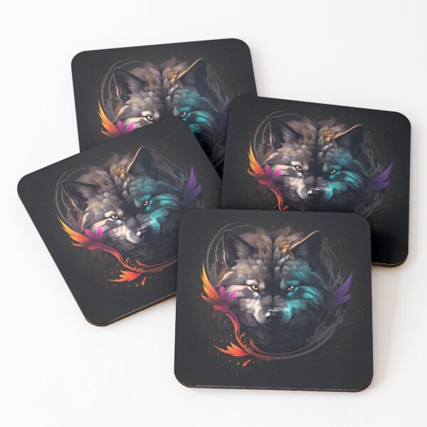 Item preview, Abstract Wolf Face Animal Art designed and sold by PeteRascal.