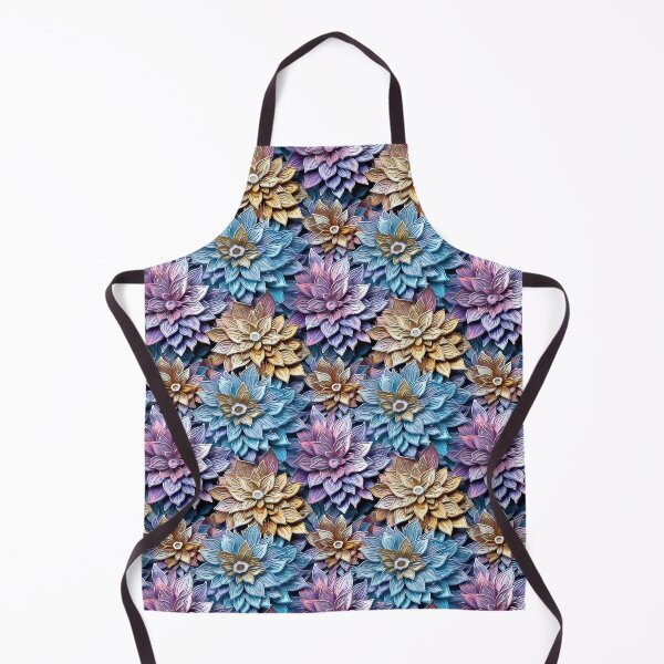 Item preview, 3D Violet/Gold Flower motif designed and sold by ChromiaTechArt.