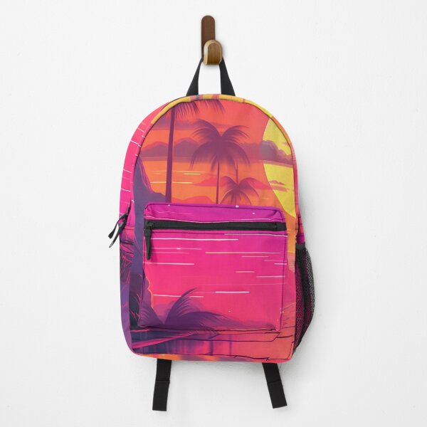Item preview, Sunset with palm trees and mountains designed and sold by JoBlack1.