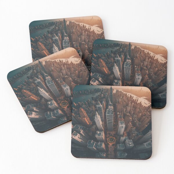 Item preview, Golden Cityscape at Sunset designed and sold by Visual Foundry.