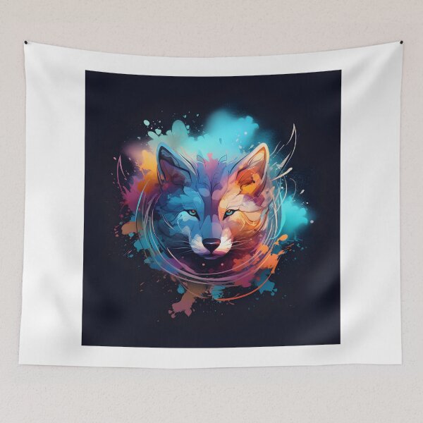 Item preview, Abstract Wolf Face Animal Art designed and sold by PeteRascal.