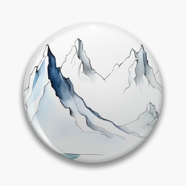 Item preview, Winter Landscape with Mountains designed and sold by AuroraSpringer.
