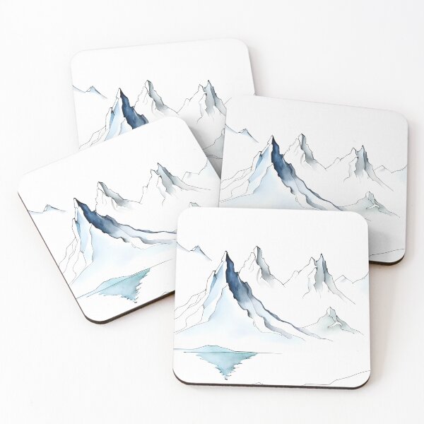 Item preview, Winter Landscape with Mountains designed and sold by AuroraSpringer.