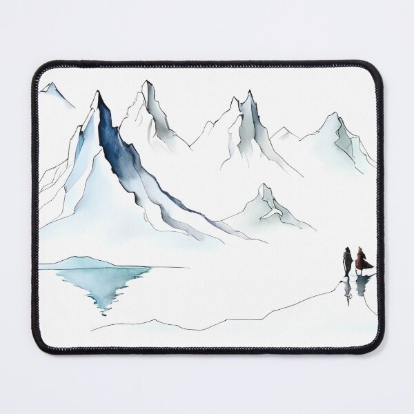 Item preview, Winter Landscape with Mountains designed and sold by AuroraSpringer.