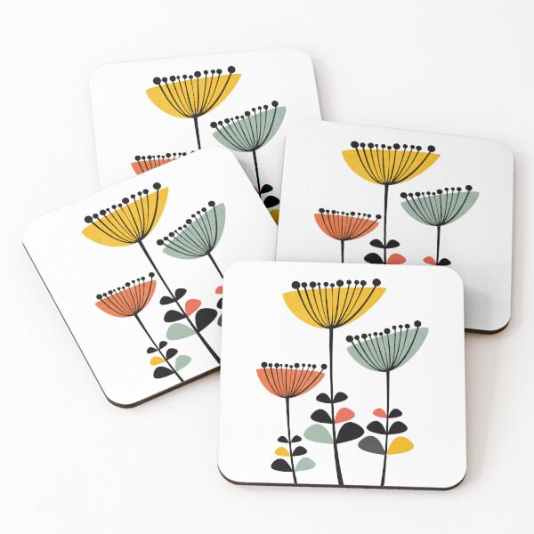 Item preview, Mid Century Modern Flowers designed and sold by dreamprint.
