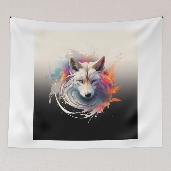 Item preview, Abstract Wolf Face Animal Art designed and sold by PeteRascal.