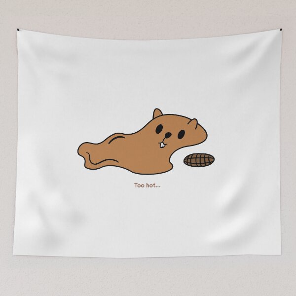 Item preview, Melted beaver in puddle, too hot designed and sold by BeastlyBestie.