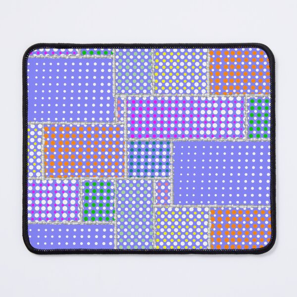 Item preview, Half-tone Dotted Patchwork Blue Violet Half-Drop Repeat 5748 designed and sold by Art in My Loft.