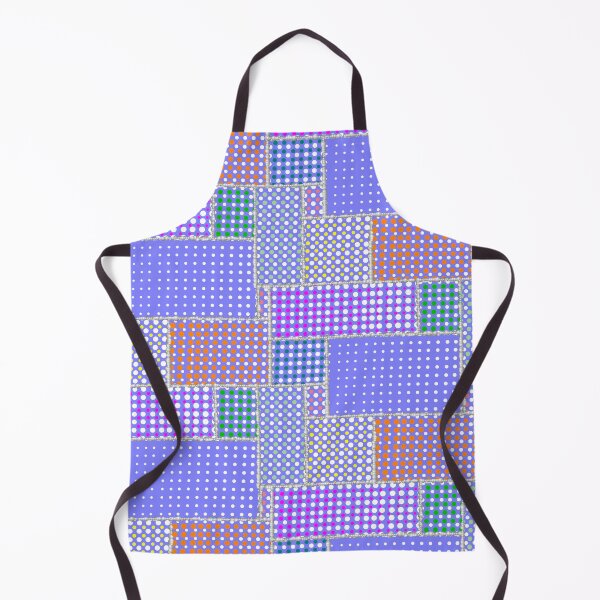 Item preview, Half-tone Dotted Patchwork Blue Violet Half-Drop Repeat 5748 designed and sold by Art in My Loft.