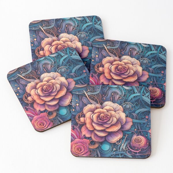 Item preview, Steampunk vibe Flower motif designed and sold by ChromiaTechArt.