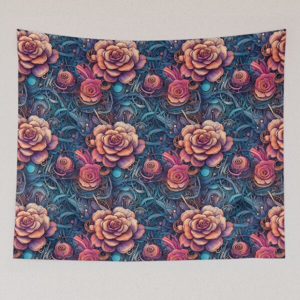 Item preview, Steampunk vibe Flower motif designed and sold by ChromiaTechArt.