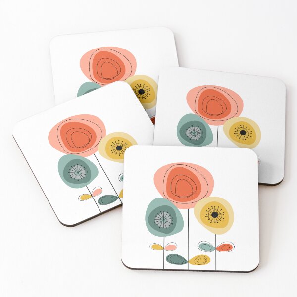 Item preview, Mid Century Modern Flowers 2 designed and sold by dreamprint.