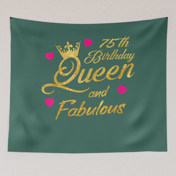 Item preview, 75th Birthday Squad Queen and Fabulous B-Day 	 	 	 	 designed and sold by zdkahomtr12.