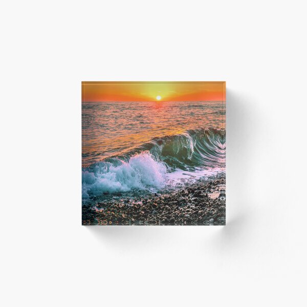 Sunset splash Acrylic Block